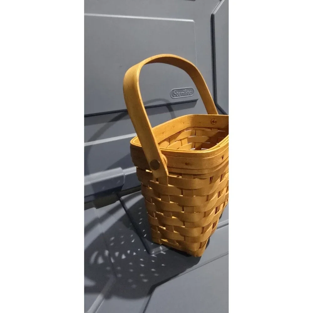 Longaberger Signed 1995 Edition Dresden Woven Wood Basket WENDY Ginny